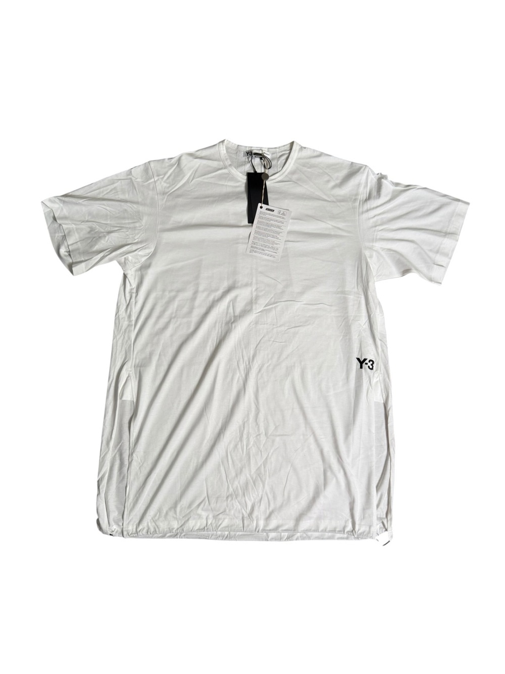 Y-3 Men's oversized White Short-Sleeve Logo Tee